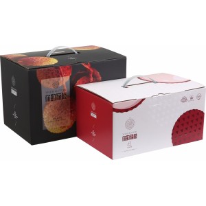 High quality handle cardboard boxes with for lychees