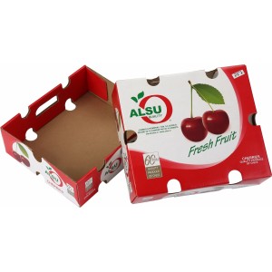 Top and bottom cover cardboard boxes for cherries