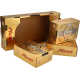 Hand folded opening cardboard boxes