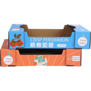 Persimmon opening cardboard boxes